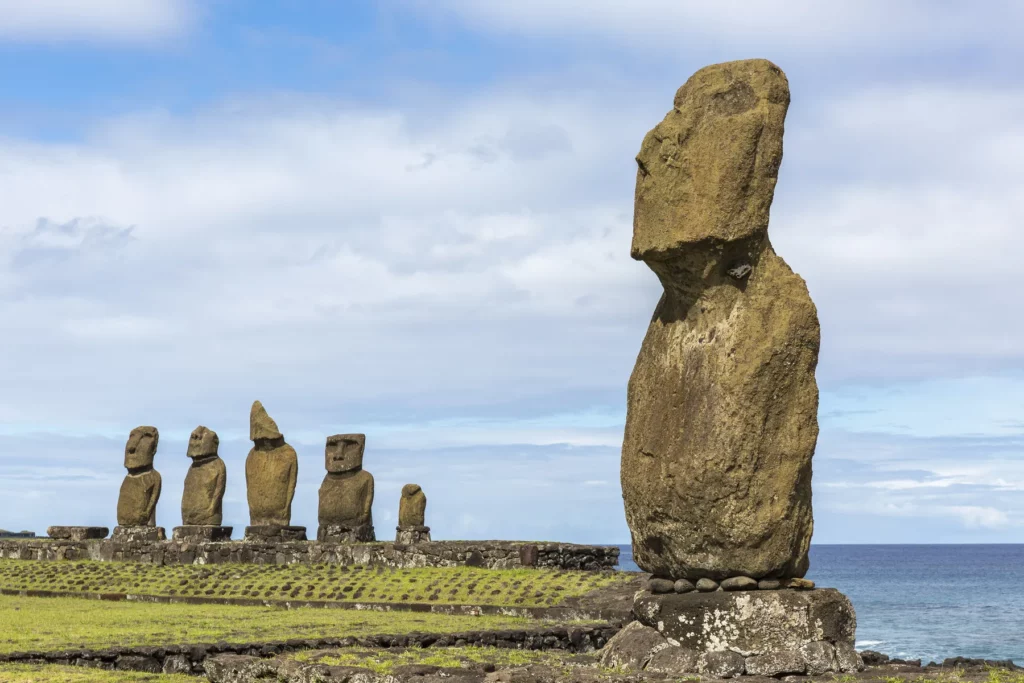 Osterinsel Moai Steinköpfe