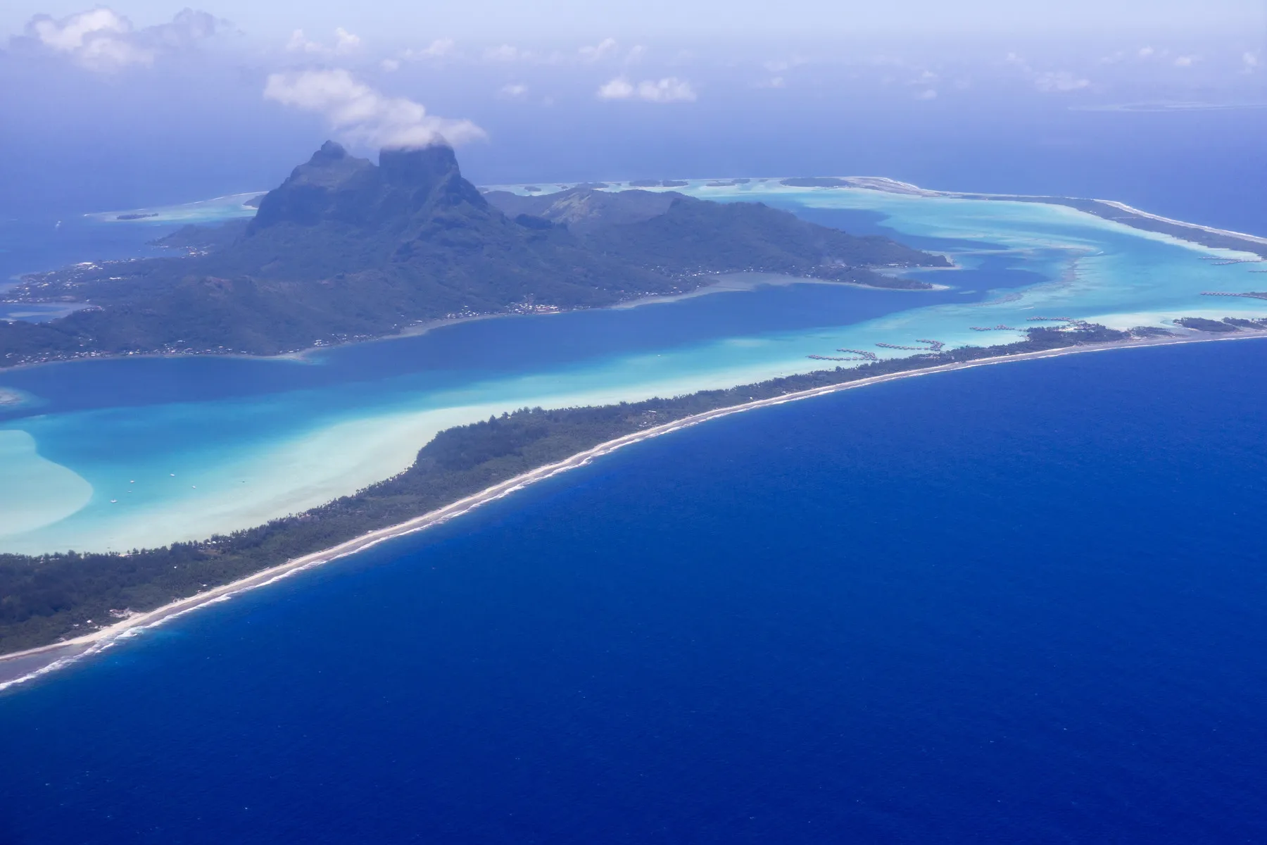Blick auf Insel Tahiti