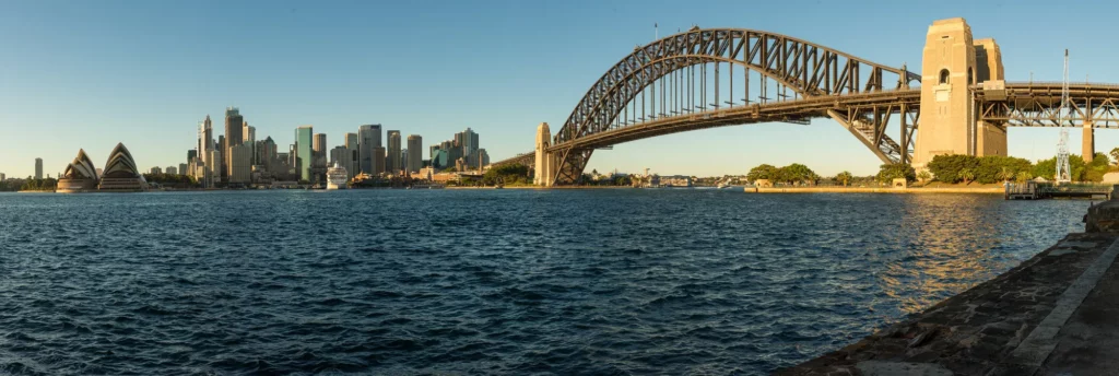 Sydney Opera House und Brücke