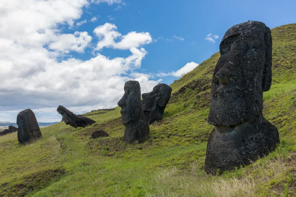 Moai Steinköpfe