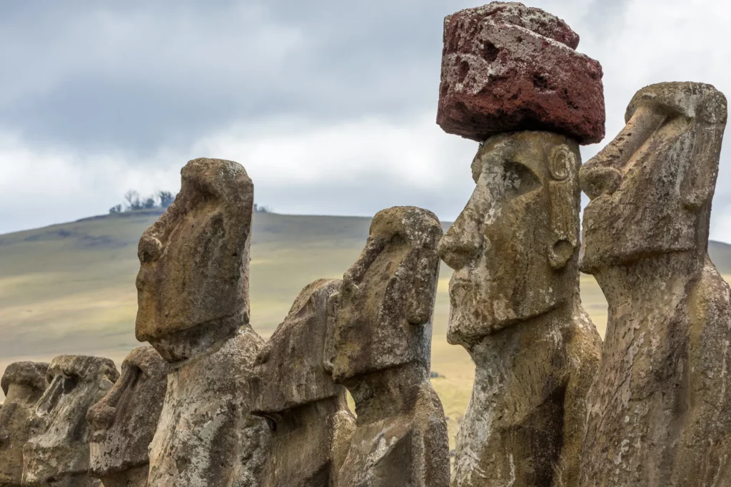 Moai Steinköpfe