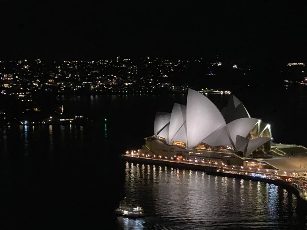 Opernhaus Sydney bei Nacht