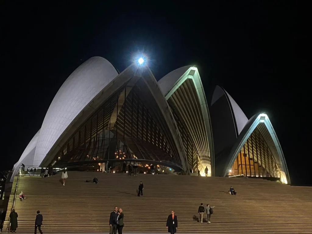 Opernhaus Sydney bei Nacht