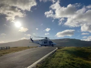 Färöer Helicopterflug