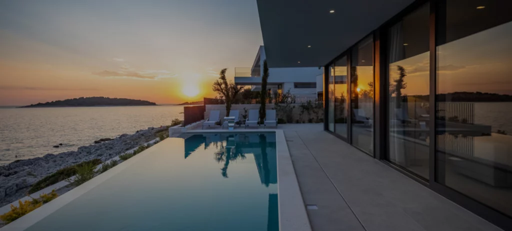 Aussicht Villa Kroatien